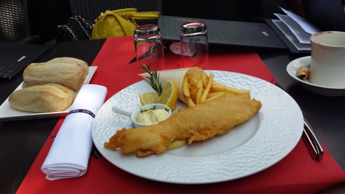 Fish and Chips at L'Atelier Renault