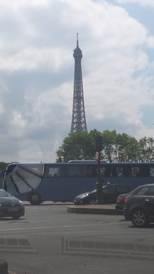 En route to the Eiffel Tower: I was so excited!